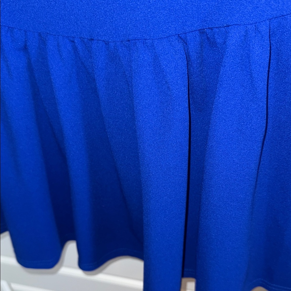 NWT She + Sky Vibrant Mini Fit and flare Blue Dress Small - Picture 3 of 4